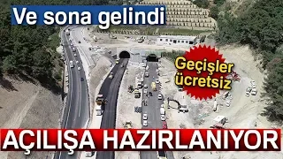 Sabuncubeli Tünelleri'ndeki Son Durum Havadan Görüntülendi