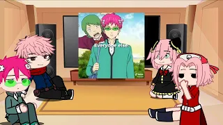 SaikiK; Pink haired anime characters react to each other (4/4) |Gacha react|