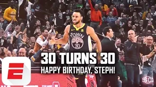 Relive Steph Curry's basketball career in one minute as the Warriors' cornerstone turns 30 | ESPN