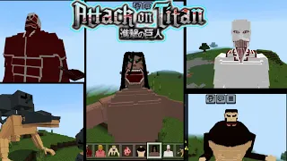 Minecraft Attack on Titan addon for minecraft 1.20+,Attack on titan addon, Attack on titan mod aot