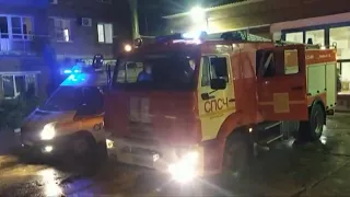 Fire trucks responding compilation in Russia