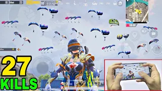 NEW WORLD RECORD | 27 KILLS ONLY GEORGOPOL 🔥🔥 | HANDCAM iPhone X 5 Finger + Gyro | GFive PUBG