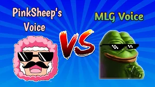 PinkSheep's voice VS MLG voice 🔊 || Vote your Favourite voice!!