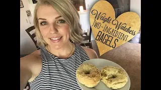 TWO-INGREDIENT DOUGH BAGELS| Low point Weight Watchers bagels