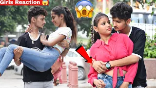 Back Hugging Prank On Cute Girls😱 | Girls reaction 😍 | Harshit PrankTv