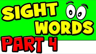 SIGHT WORDS for Kids #4 (High Frequency Words with Sentences)