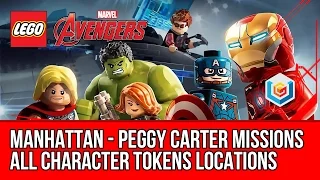 LEGO Marvel's Avengers - Manhattan - All Character Tokens Collectibles - Peggy Carter Missions