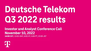 Deutsche Telekom's Q3 2022 investor conference call