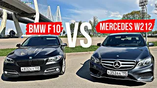 ОБЗОР-СРАВНЕНИЕ MERCEDES E200 И BMW 520