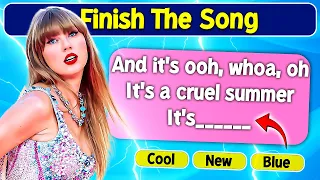 Finish The Song Challenge | 😍 50 Famous Taylor Swift Songs