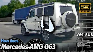 Mighty Mercedes-AMG G63 SUV vs BMW M2 Competition Autobahn Drive Analyser Racerender [5.7k 360° 3D]