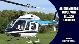 Acionamento e decolagem Bell 206 / PT-HTC