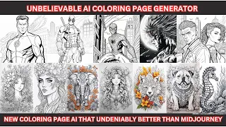 Create your COLORING PAGE in 5 MINS with this New Free AI Tool - Undeniably the BEST #kdp