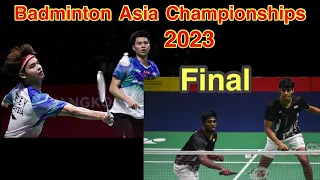 BADMINTON ASIA CHAMPIONSHIP 2023 F| Ong Yew Sin Teo Ee Yi vs Satwiksairaj Rankireddy / Chirag Shetty