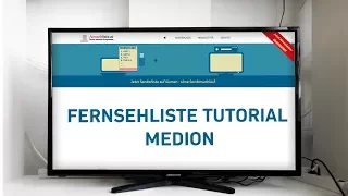 Fernsehliste auf Medion TVs installieren - Tutorial