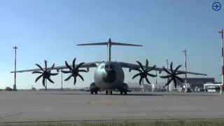 [HD] Airbus A400M Engine Start up at linz airport