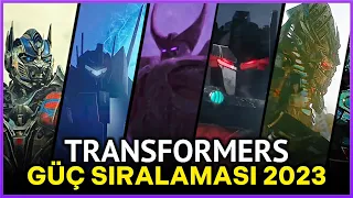 TRANSFORMERS RANKING OF 10 STRONGEST CHARACTERS | [Origins Base Form]