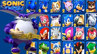 Sonic Dash - Big New Character Unlocked Fully Upgraded - All 50 Characters Unlocked Gameplay