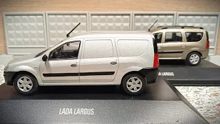 Lada Largus 1:43 выпуски  №13&18 Автолегенды Новая эпоха на дорогах России от деагостини