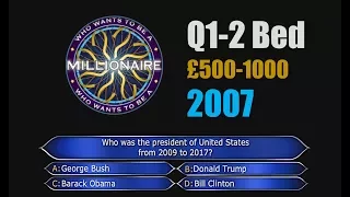 Who Wants To Be A Millionaire Q1-2 (£1000) FULL Background ORIGINAL