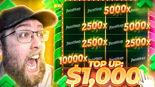 MY BIGGEST MULTIPLIER WINS ON CRAZY PACHINKO! (MAX BETS)