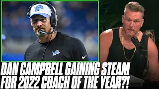 Dan Campbell Quickly Rising As Betting Favorite For 2022 Coach of The Year?! | Pat McAfee Reacts