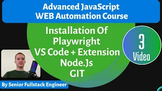 Advanced Web Automation JavaScript / TS Course. Lesson 3 Playwright Installation, Running first test