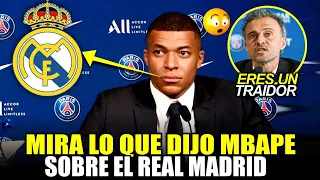 ¡DIOS MÍO! ¡MBAPE TIRÓ LA BOMBA SOBRE MADRID! NADIE SE LO ESPERABA Noticias del Real Madrid