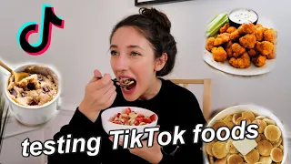 only eating VIRAL TIKTOK recipes for 24 hours!