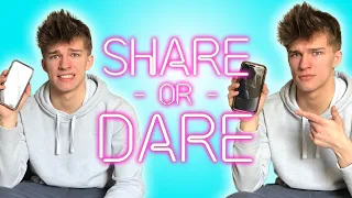 Alex Sampson Shares What’s In His Phone | SHARE OR DARE
