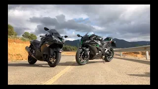 Kawasaki ZZR1400 vs Ninja ZX-10R SE - Comparison Review - 420hp And No Supervision