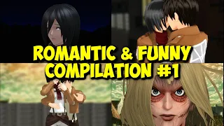 MMD SNK Romantic & Funny Compilation #1 Attack On Titan Eren Mikasa Armin Jean Levi Marco meme