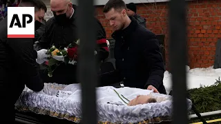 Alexei Navalny funeral: Russia opposition leader buried at Moscow cemetery