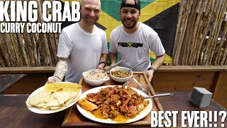 BEST EVER COCONUT CURRY KING CRAB!! with DAVIDSBEENHERE I GOT BURNED BY CURRY GOAT🔥