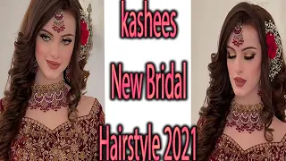 Latest Kashees bridal hairstyles | curly hair style girl | traditional wedding hairstyles for girls