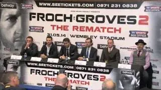 CARL FROCH v GEORGE GROVES 2 - THE REMATCH - FULL & UNCUT PRESS CONFERENCE (WEMBLEY)