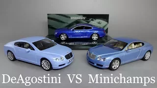 Bentley Continental GT | DeAgostini VS Minichamps | Сравнительный обзор масштабных моделей