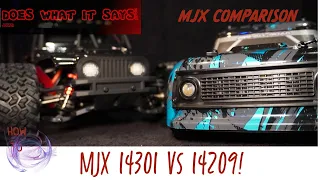 Does what it says, MJX Hypergo comparison 14301 VS 14209