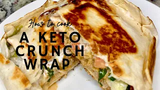 Taco Tuesday Recipe | Keto Taco Bell Crunch Wrap Supreme | KetoEbb