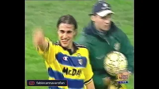 Parma vs. AC Milan 2/4/2000. Rare video for Fabio Cannavaro with an assist to Crespo
