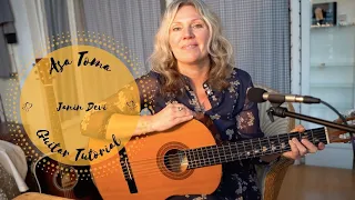 Asatoma Sat Gamaya  - Janin Devi  /Gitarren Tutorial mit Akkorden & Text/ Rainbow song/ Relax Mantra