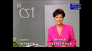 Denník ČST, F1, 02. 08. 1992