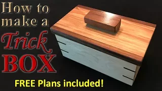 Woodworking: How to make an awesome trick box - FREE plans!