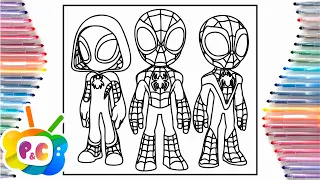 Spidy Coloring Pages/Spidy and his amazing friends/Elektronomia - Summersong 2018 [NCS Release]