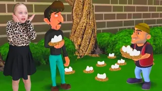 Воришки украли яйца у птиц! Прохождение нового уровня PECK AND PLUCK в игре Scary Robber Home Clash/