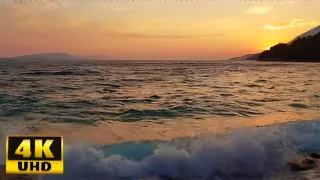 Sunrise and Waves Croatia Adriatic Sea UHD/ 4K 21 Minute