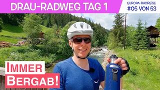 Drau-Radweg Tag 1 | Immer nur bergab! | Drava Bike | Europa-Radreise #05 von 53