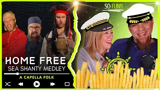 HOME FREE "Sea Shanty Medley"  // Audio Engineer & Wifey React