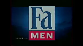 Начало блока рекламы (ОРТ, 04.06.2002) "FA Men"