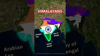 Did You Know That India... 🤔 🇮🇳 #shorts #geography #maps #india